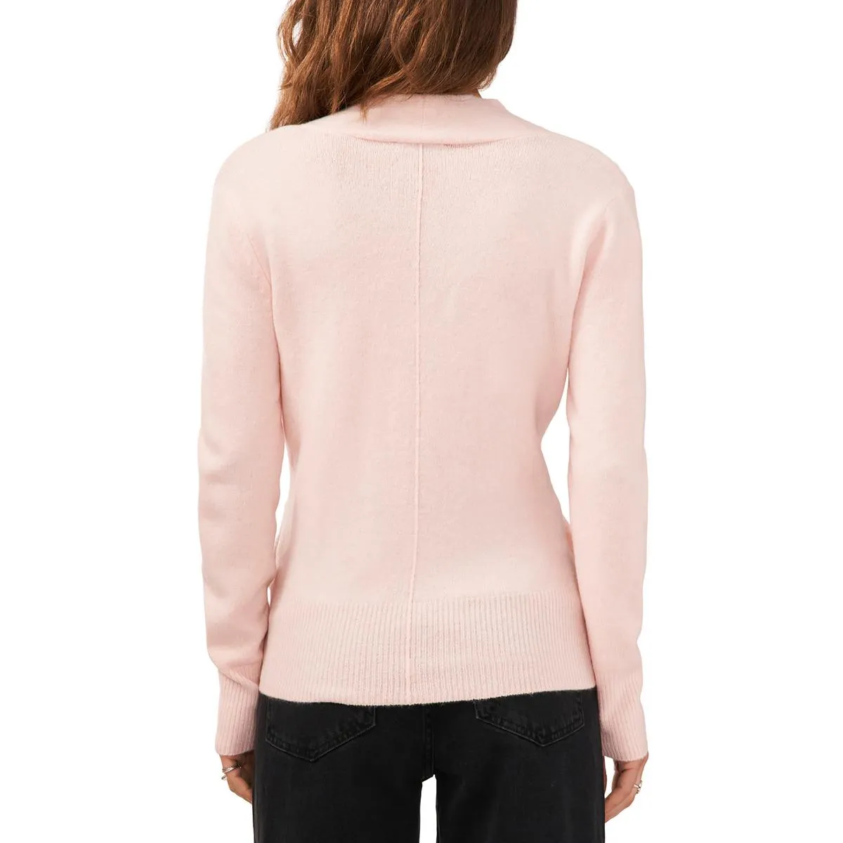 1.State Womens   Cross Front Ribbed Wrap Sweater