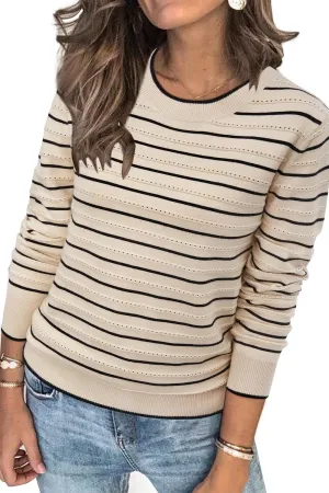 Arach&Cloz Women's Soft Knit Sweater Fall Dressy Casual Pullover Tops