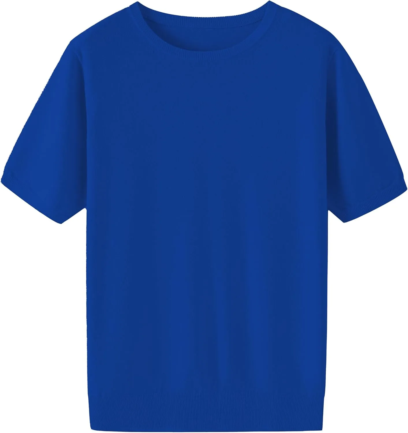 Betusline Women's Pullover Sweaters Soft TopsShort Sleeves Sweaters.