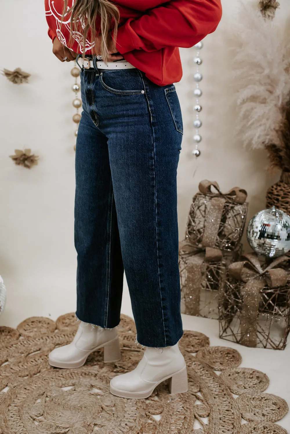 Braxton Wide Leg Pant , Dark KANCAN