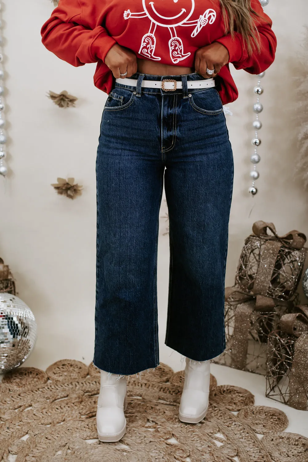 Braxton Wide Leg Pant , Dark KANCAN