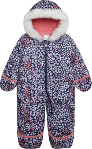 Carter's baby-girls Puffer Pram Suit  Faux Fur Trim Hooded One-piece With Cozy Insulation