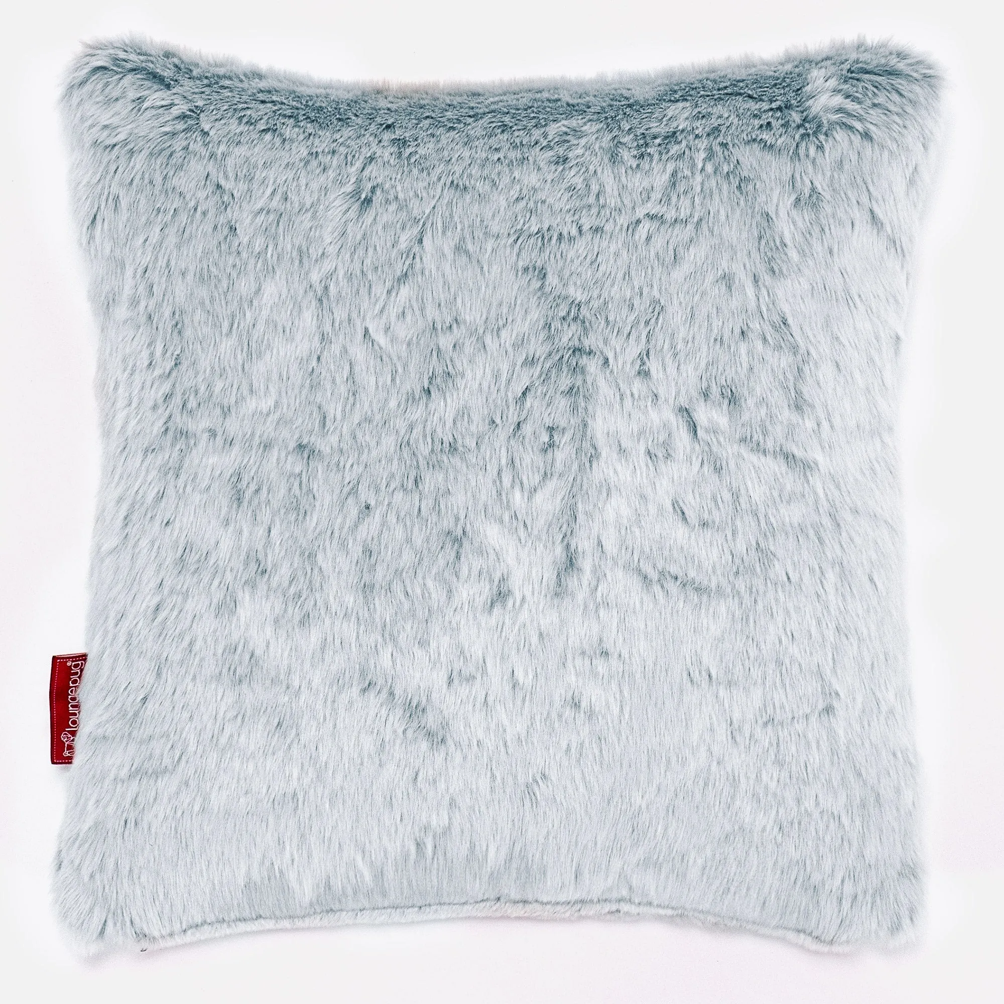 Decorative Cushion Cover 47 x 47cm - Fluffy Faux Fur Rabbit Dusty Blue