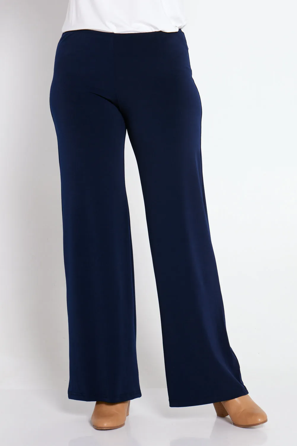 Kamala Wide Leg Pants - Navy
