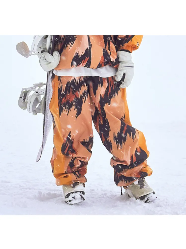 NIS Leopard Print Shell Snow Pants - Unisex