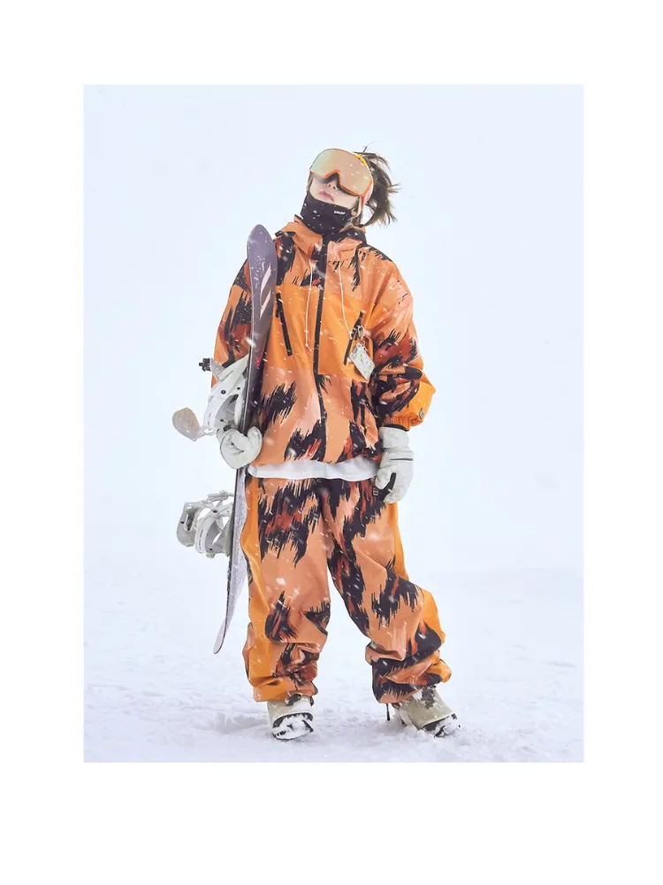 NIS Leopard Print Shell Snow Pants - Unisex