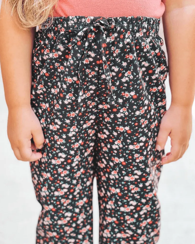 Noah Joggers- Black Multi Floral