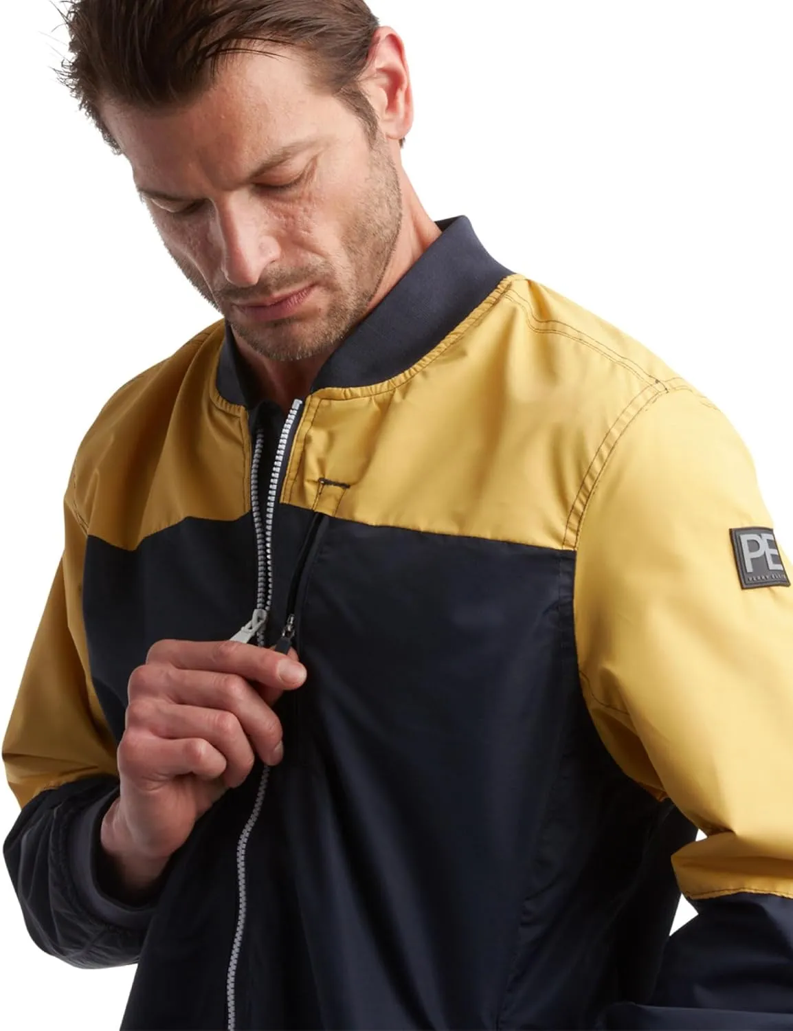 Perry Ellis Men's Jacket - Lightweight Windbreaker - Zip Spring Golf Jacket - Water Resistant Bomber Jacket for Men (S-XXL)