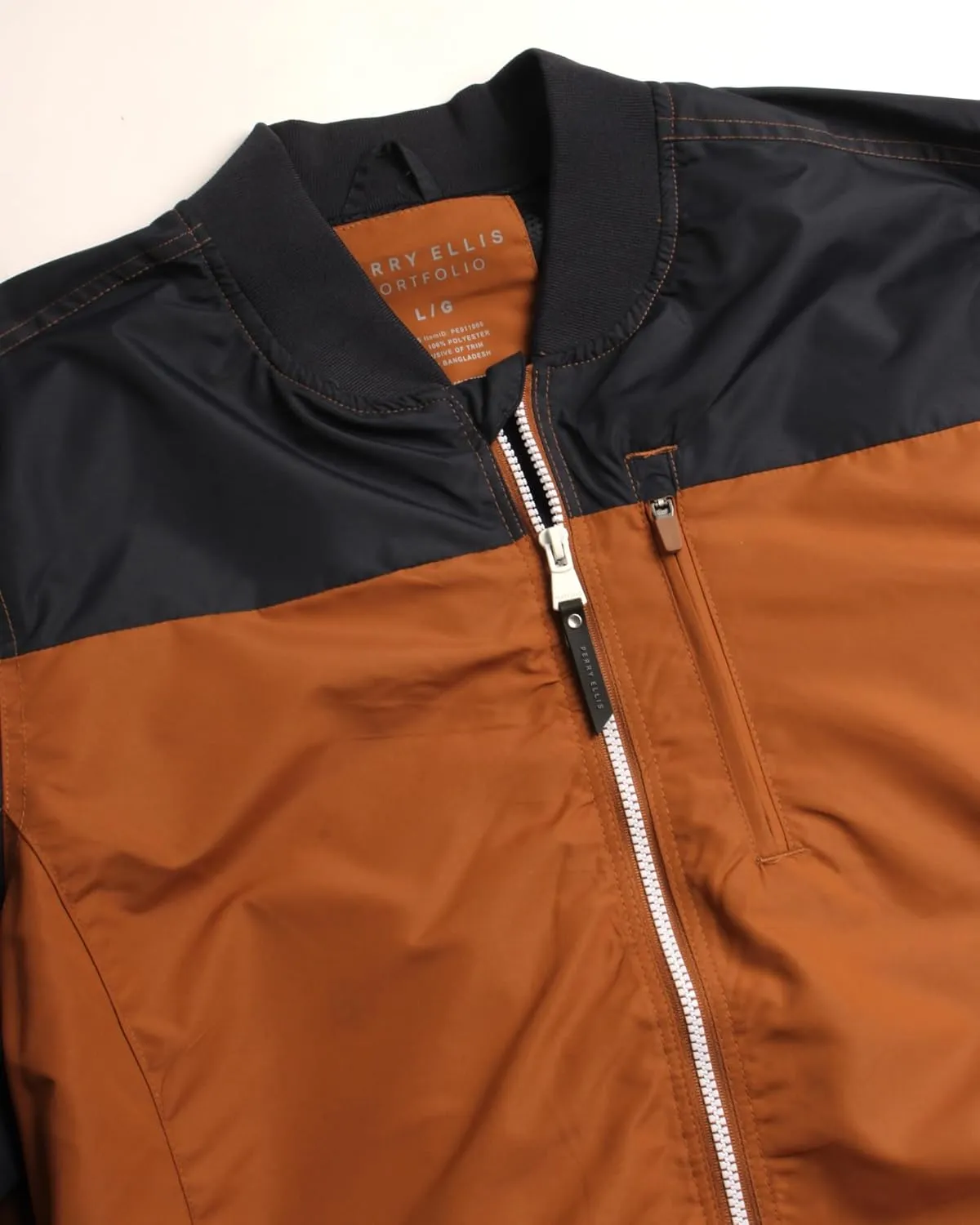 Perry Ellis Men's Jacket - Lightweight Windbreaker - Zip Spring Golf Jacket - Water Resistant Bomber Jacket for Men (S-XXL)