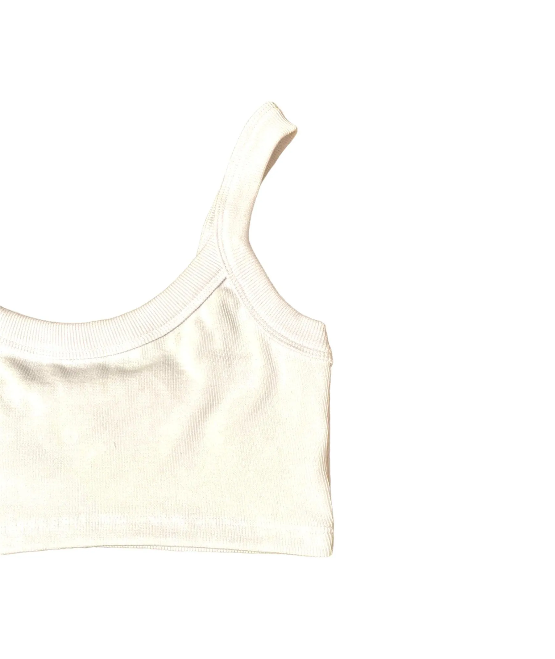 Signature 8 Ribbed Lounge Cotton Crop Top