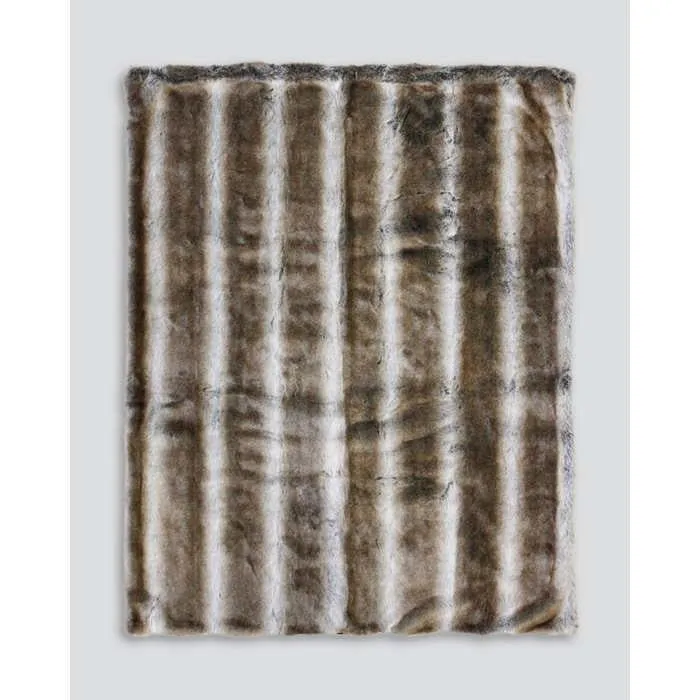 Striped Elk Throw (Faux Fur)