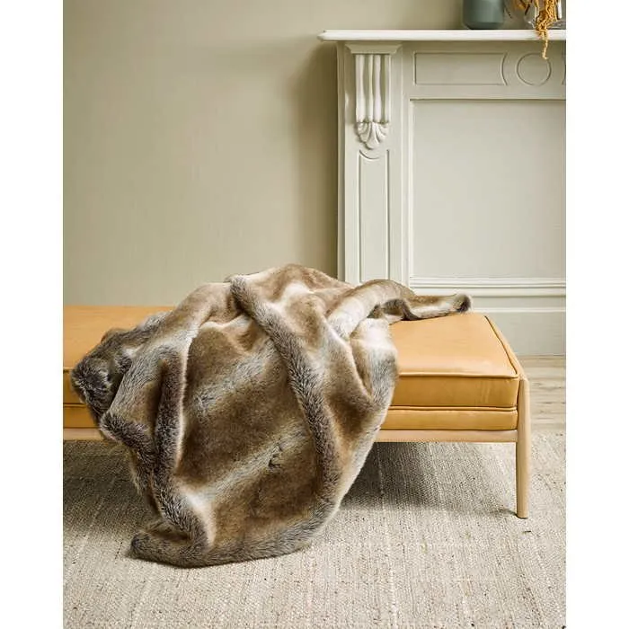 Striped Elk Throw (Faux Fur)
