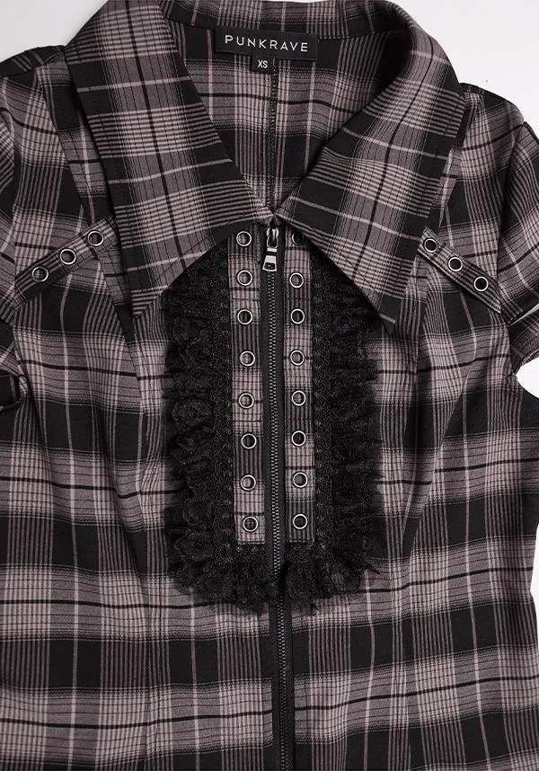 Uriah Tartan [Baby Pink/Black] | SHIRT