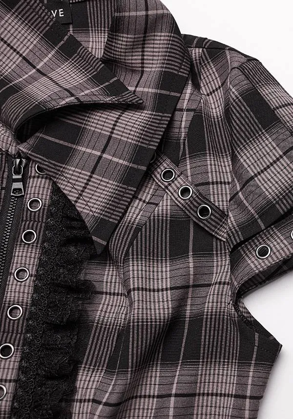 Uriah Tartan [Baby Pink/Black] | SHIRT