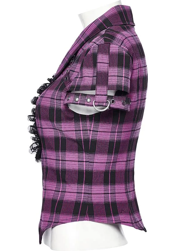 Uriah Tartan [Magenta/Black] | SHIRT*