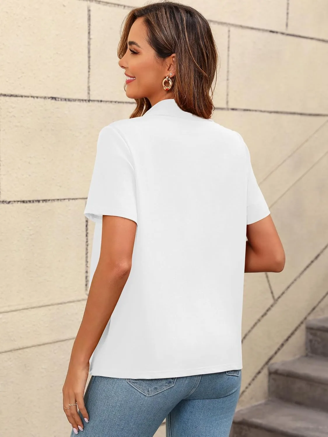 Women's Lightweight Open Front Cardigans Short Sleeve Casual Soft Summer Cardigan with Pockets S-2XL